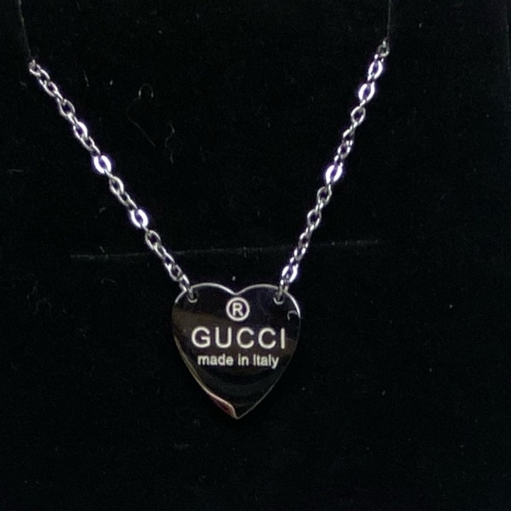 Italian Silver Heart Necklace